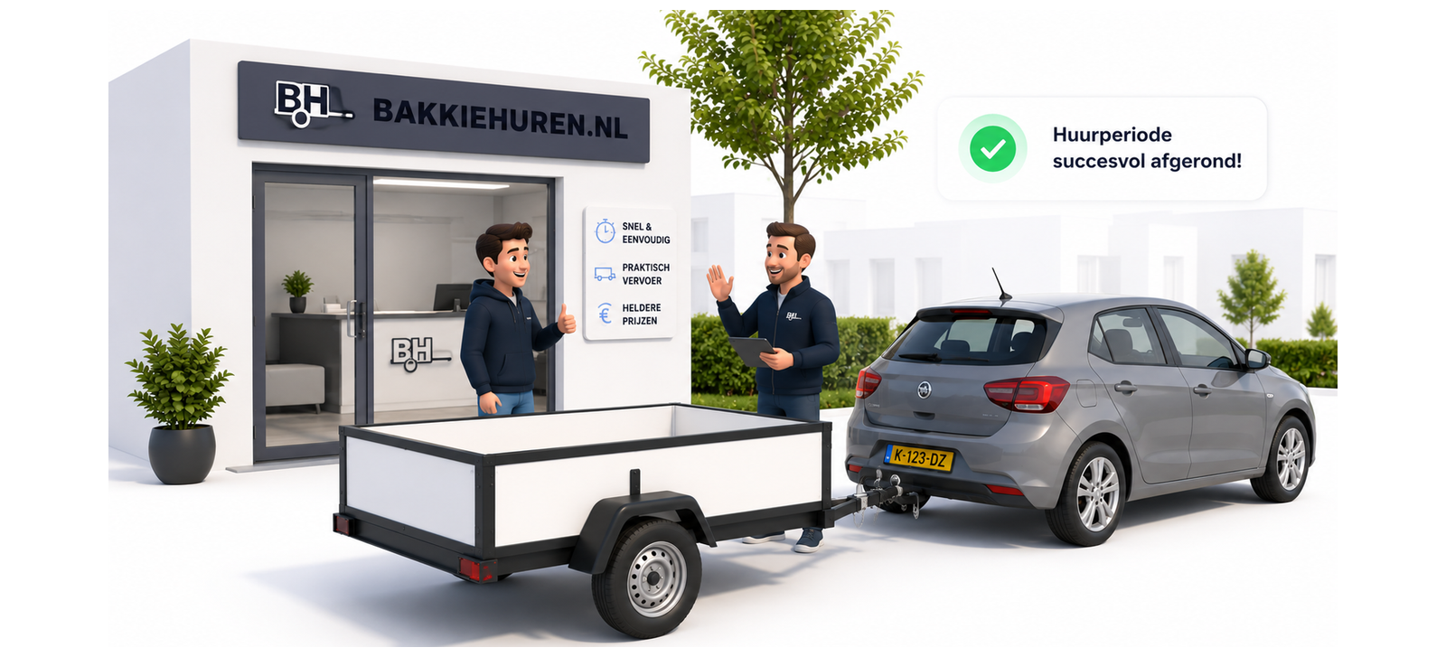 Illustratie stap 8: Breng de aanhanger terug